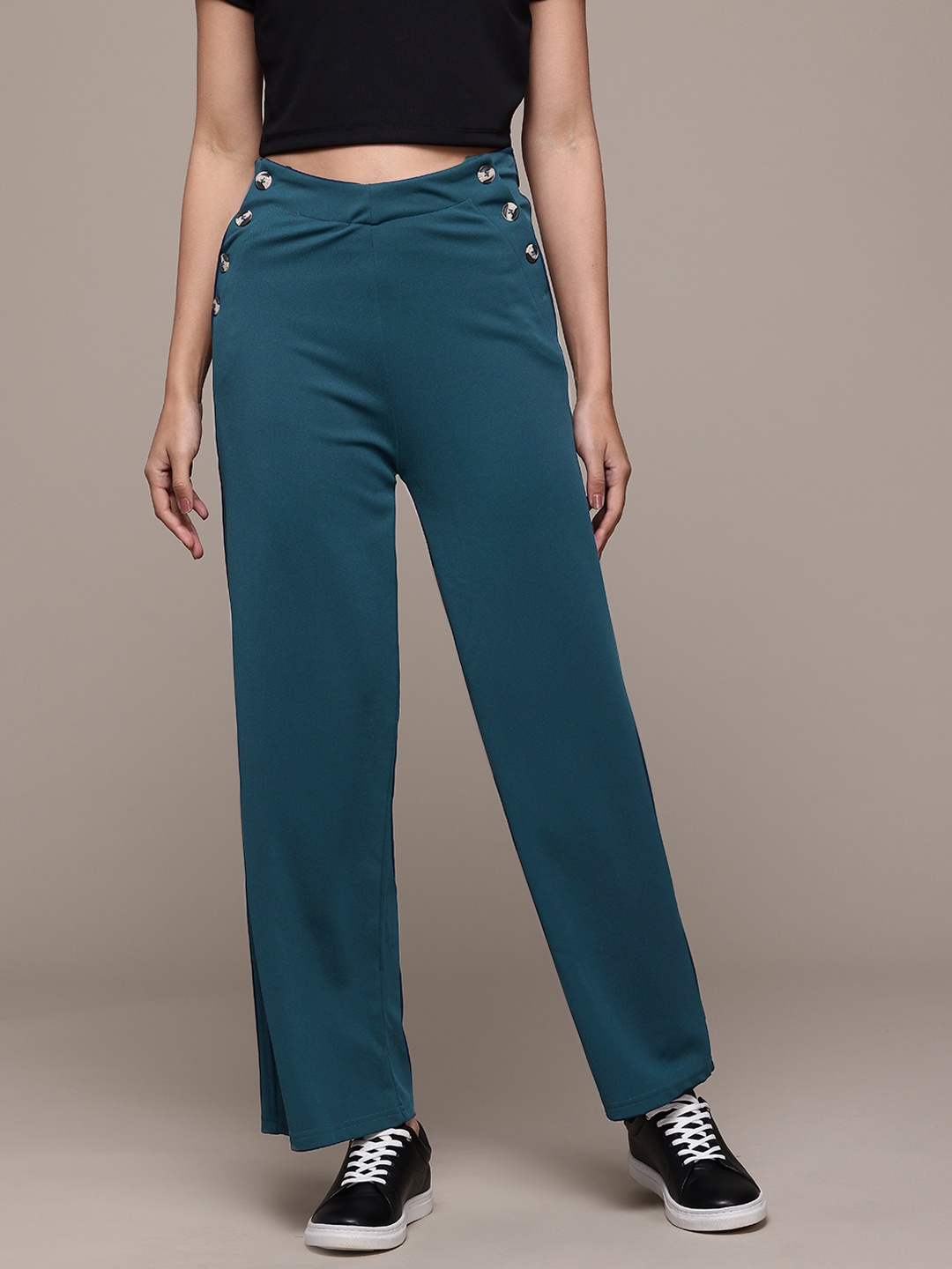 

The Roadster Lifestyle Co. Women Trousers, Teal