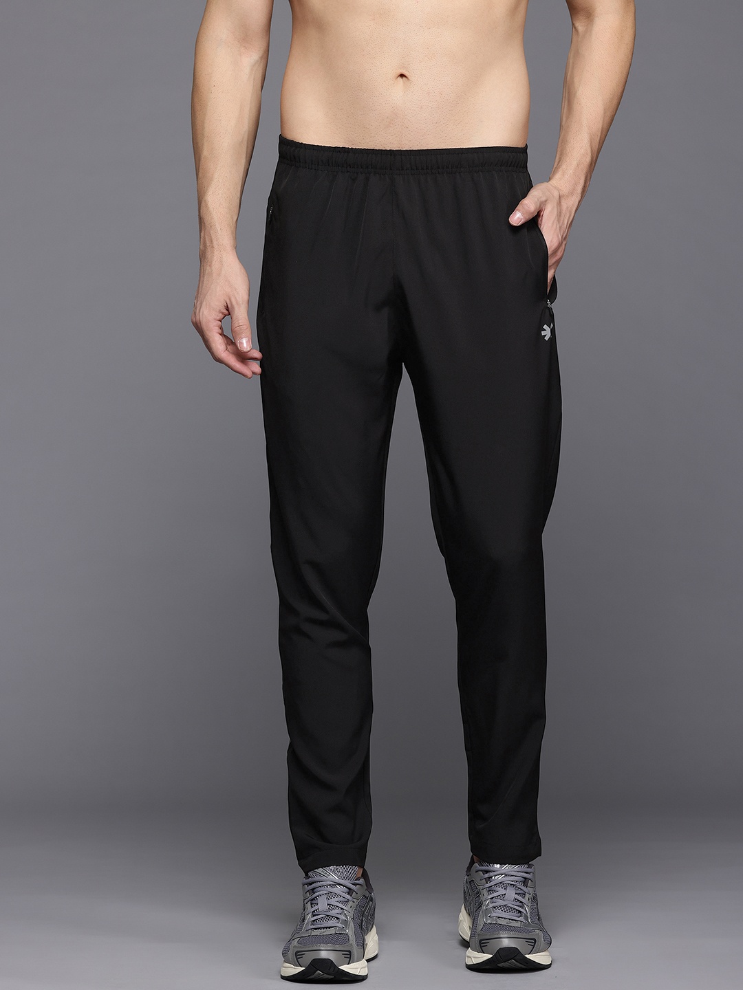 

HRX by Hrithik Roshan Men Rapid-Dry Running Track Pants, Black