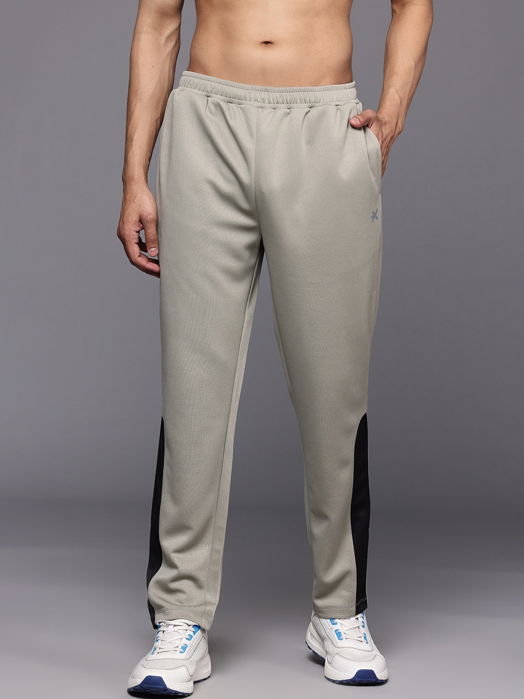 

HRX by Hrithik Roshan Men Rapid-Dry Running Track Pants, Taupe