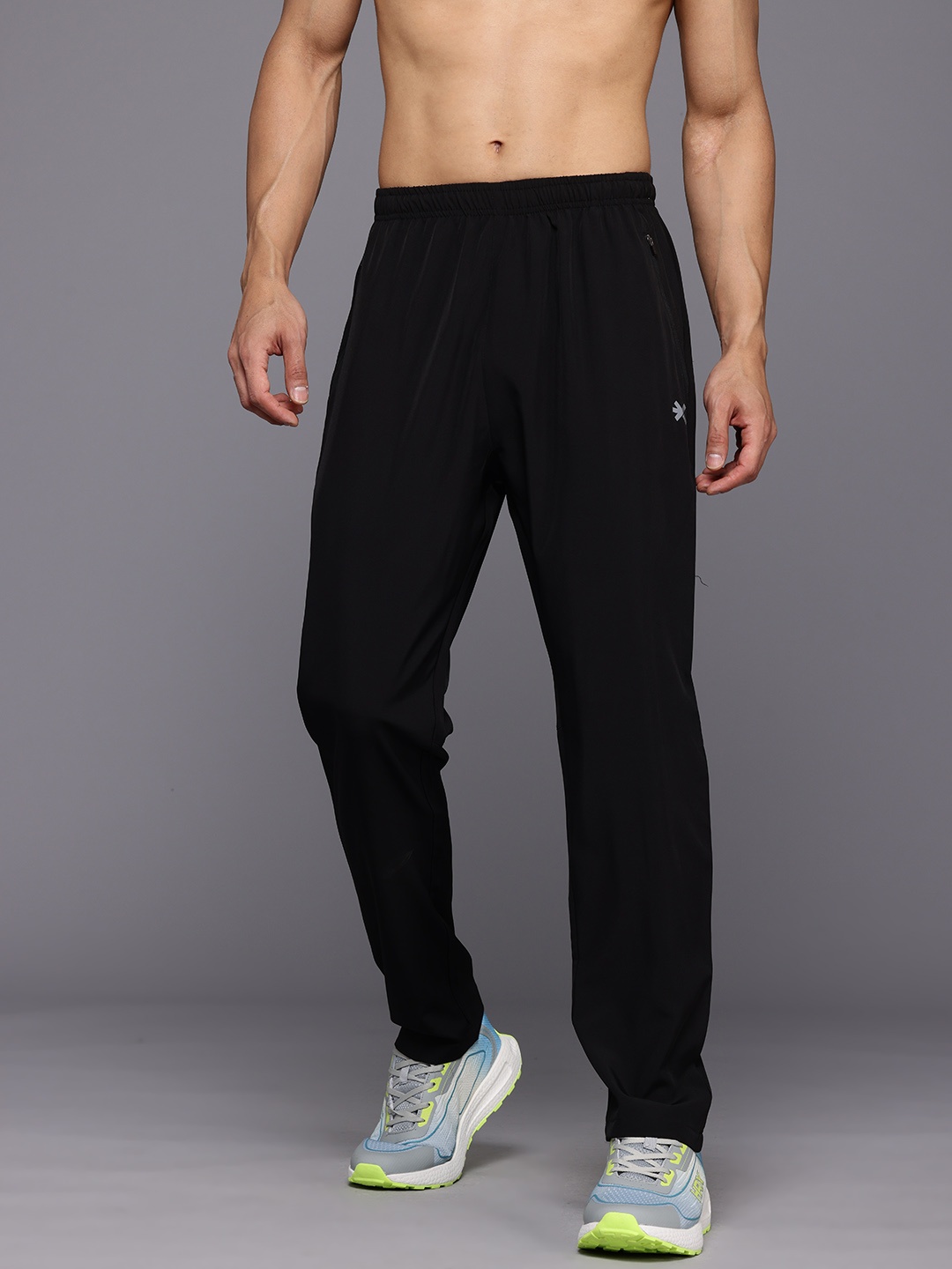 

HRX by Hrithik Roshan Men Rapid-Dry Running Track Pants, Black