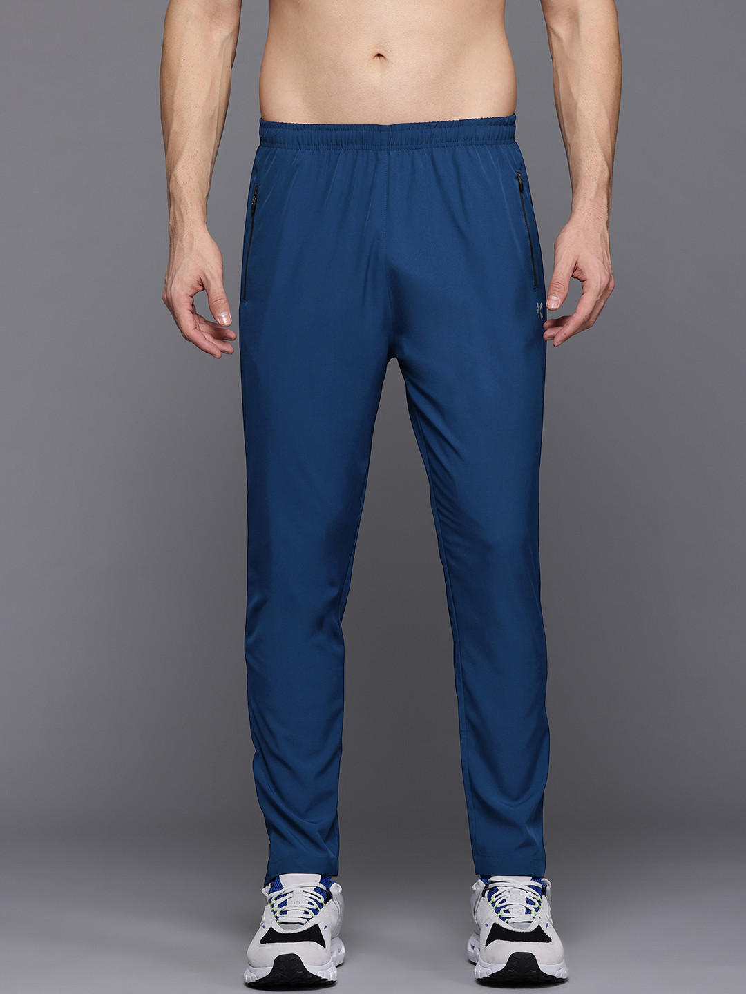 

HRX by Hrithik Roshan Men Rapid-Dry Running Track Pants, Blue