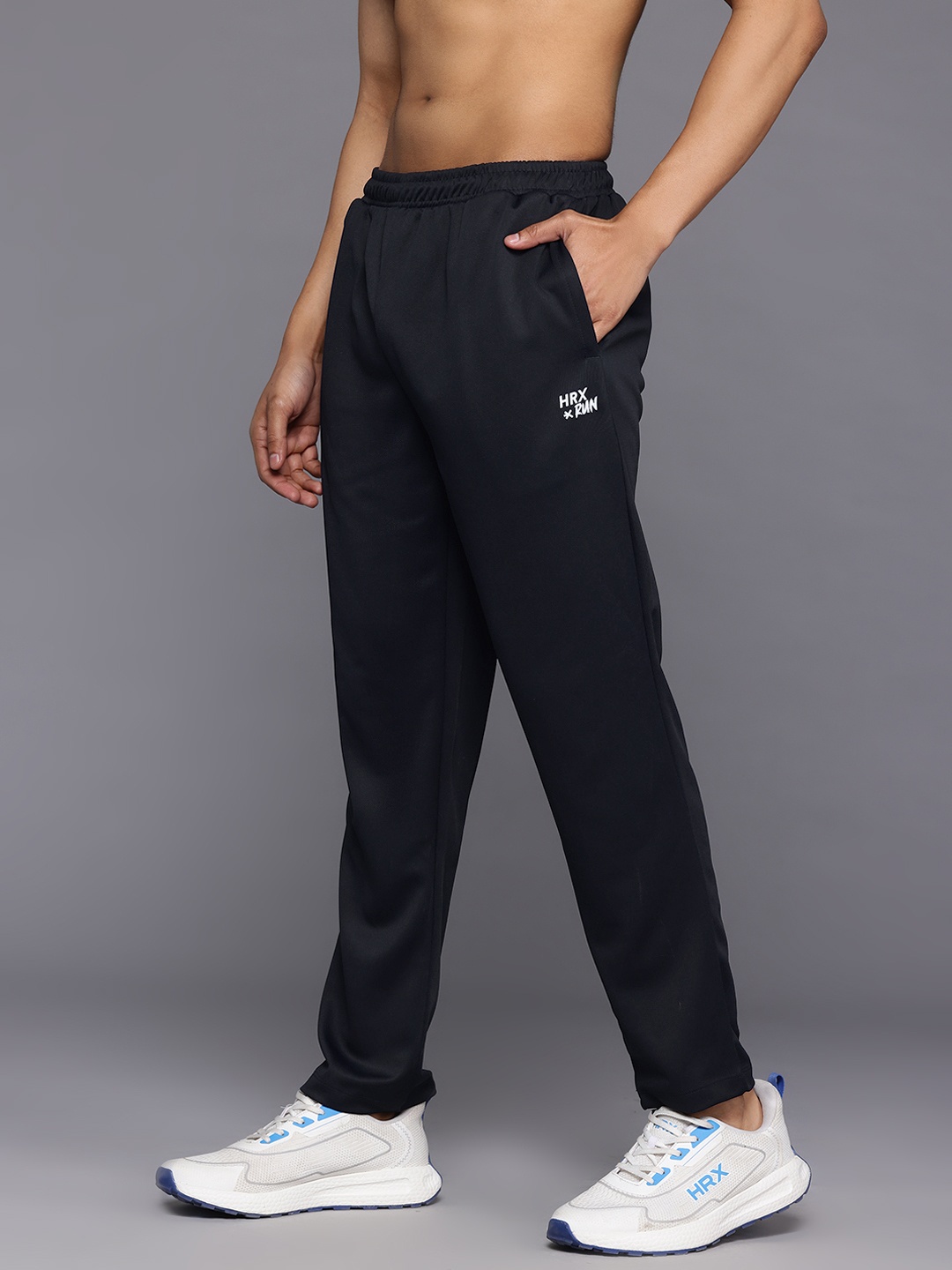 

HRX by Hrithik Roshan Men Rapid-Dry Running Track Pants, Navy blue