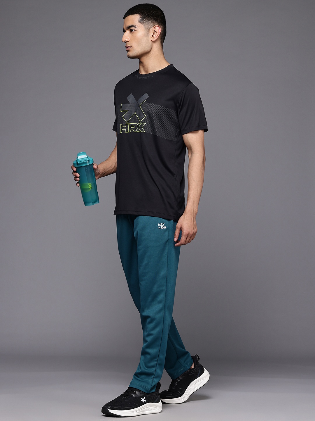 

HRX by Hrithik Roshan Men Rapid-Dry Running Track Pants, Teal