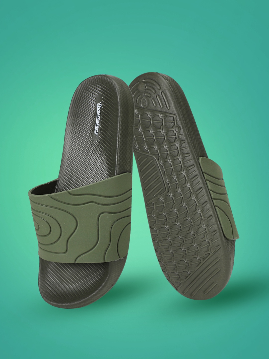 

The Roadster Lifestyle Co Men Sliders, Olive