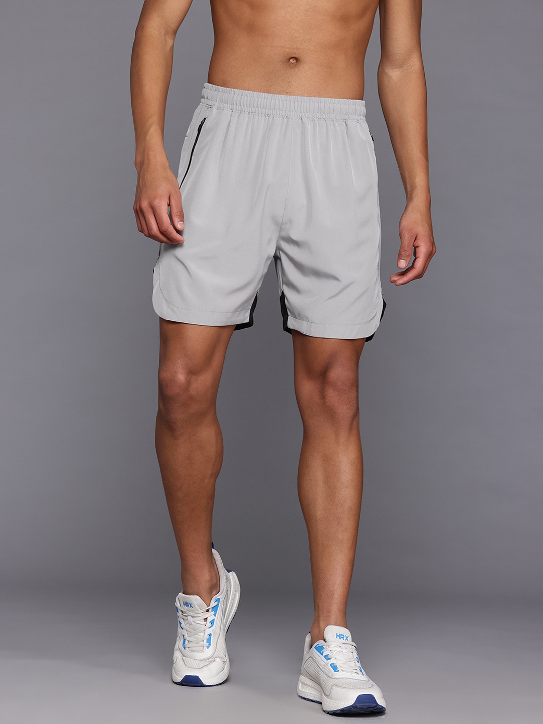 

HRX by Hrithik Roshan Men Rapid-Dry Running Shorts, Grey