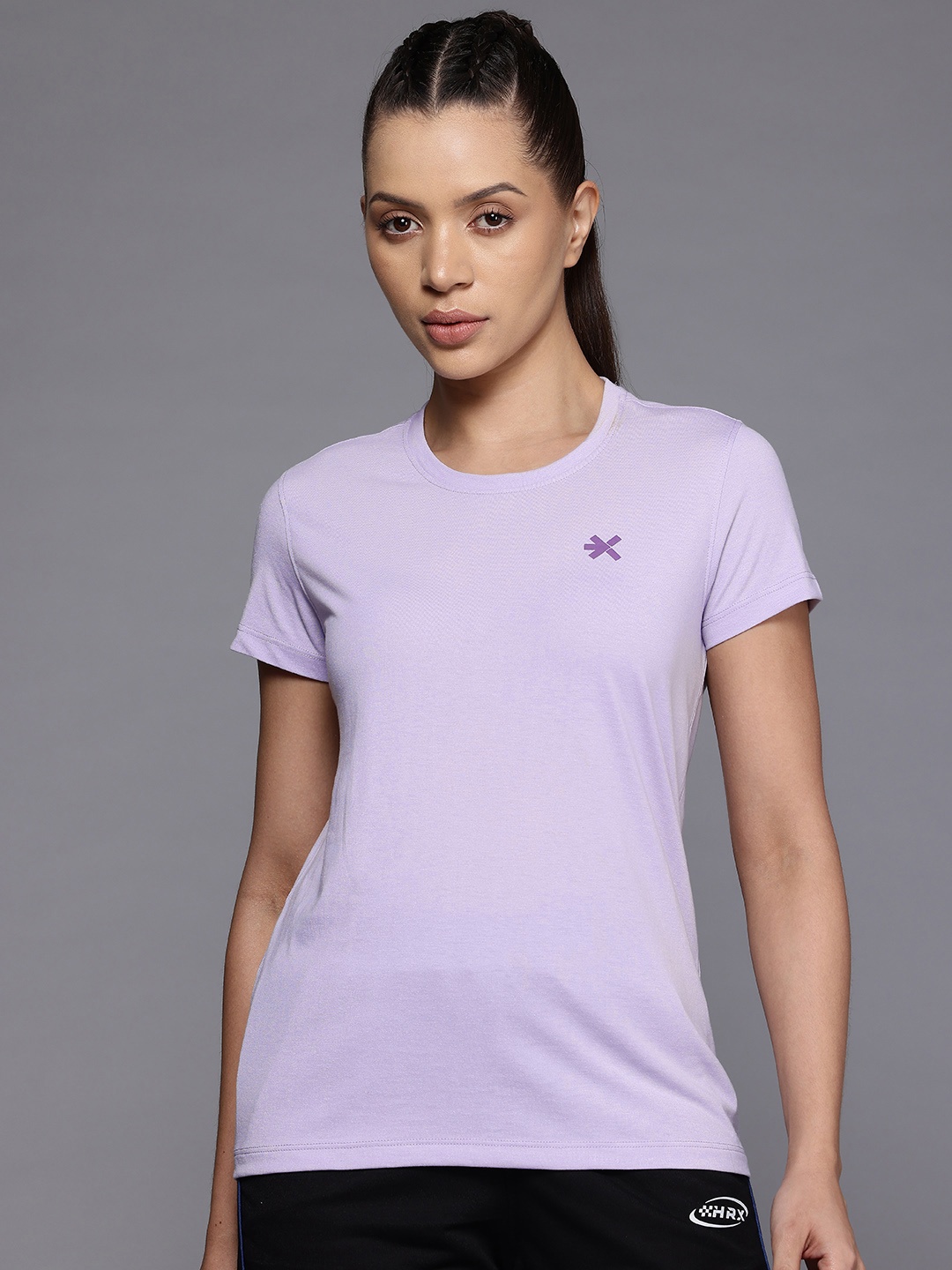 

HRX by Hrithik Roshan Women Typography Printed Lifestyle T-shirt, Lavender