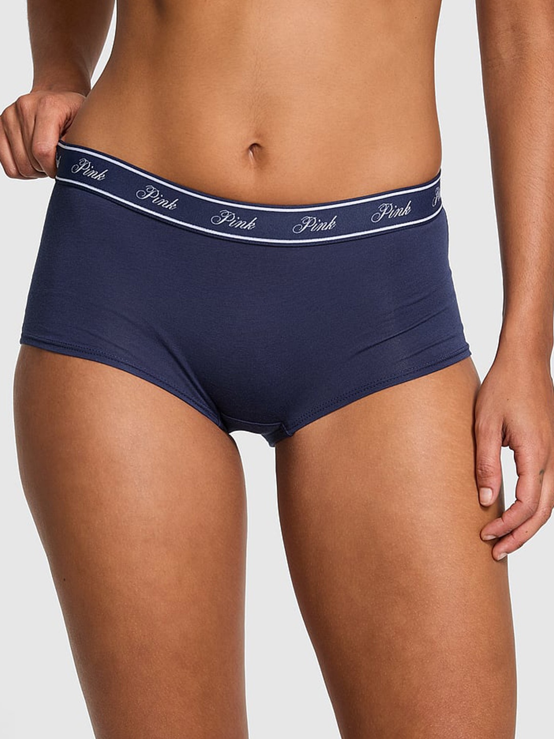

Victoria's Secret PINK Cotton Boyshort Briefs, Blue