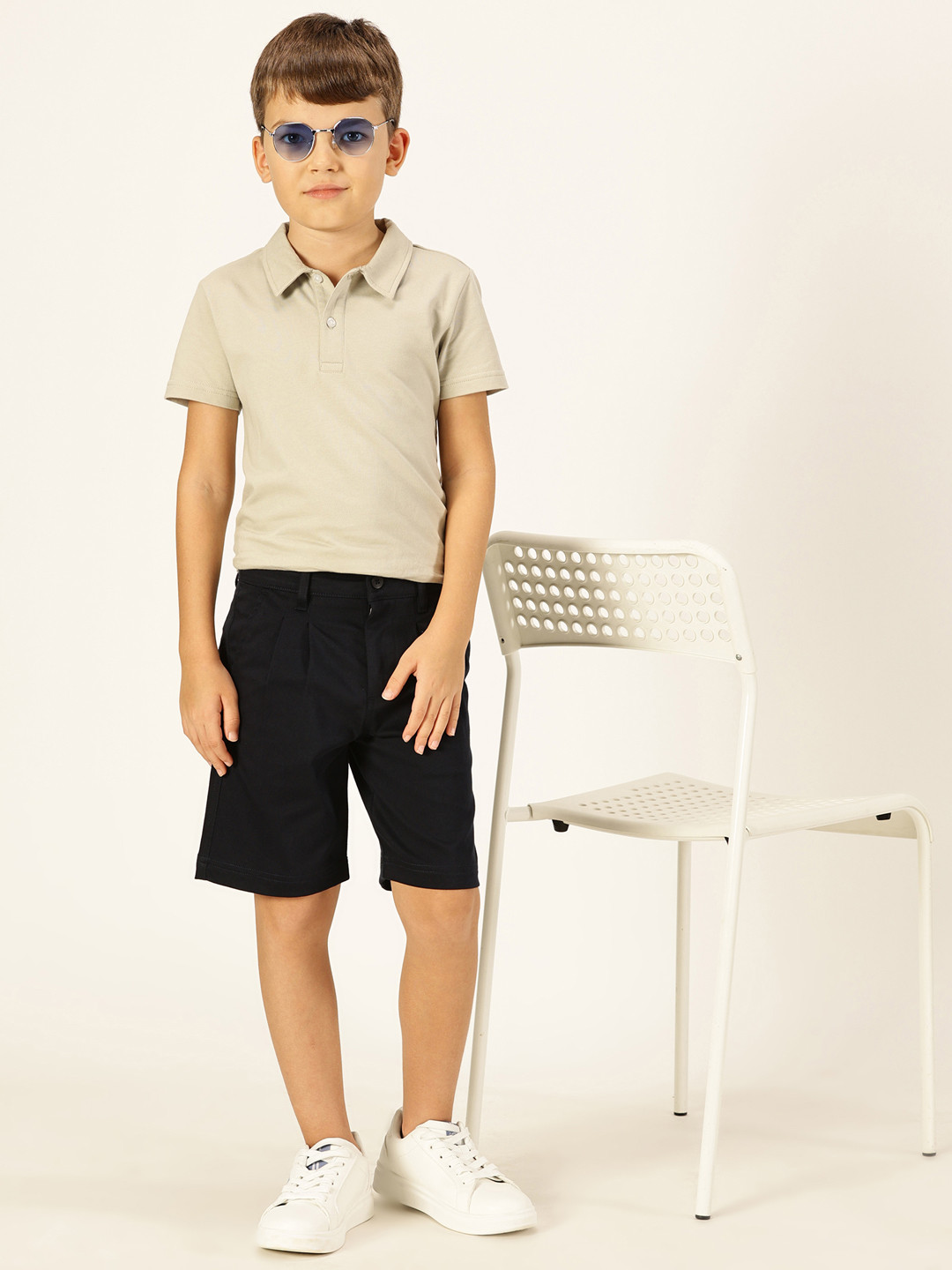 

French Connection Boys Outdoor Chino Shorts, Navy blue