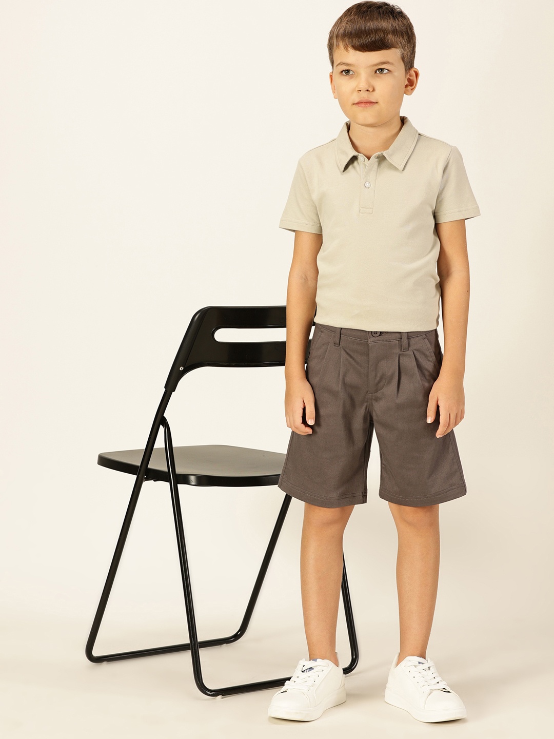 

French Connection Boys Chino Regular Fit Shorts, Grey