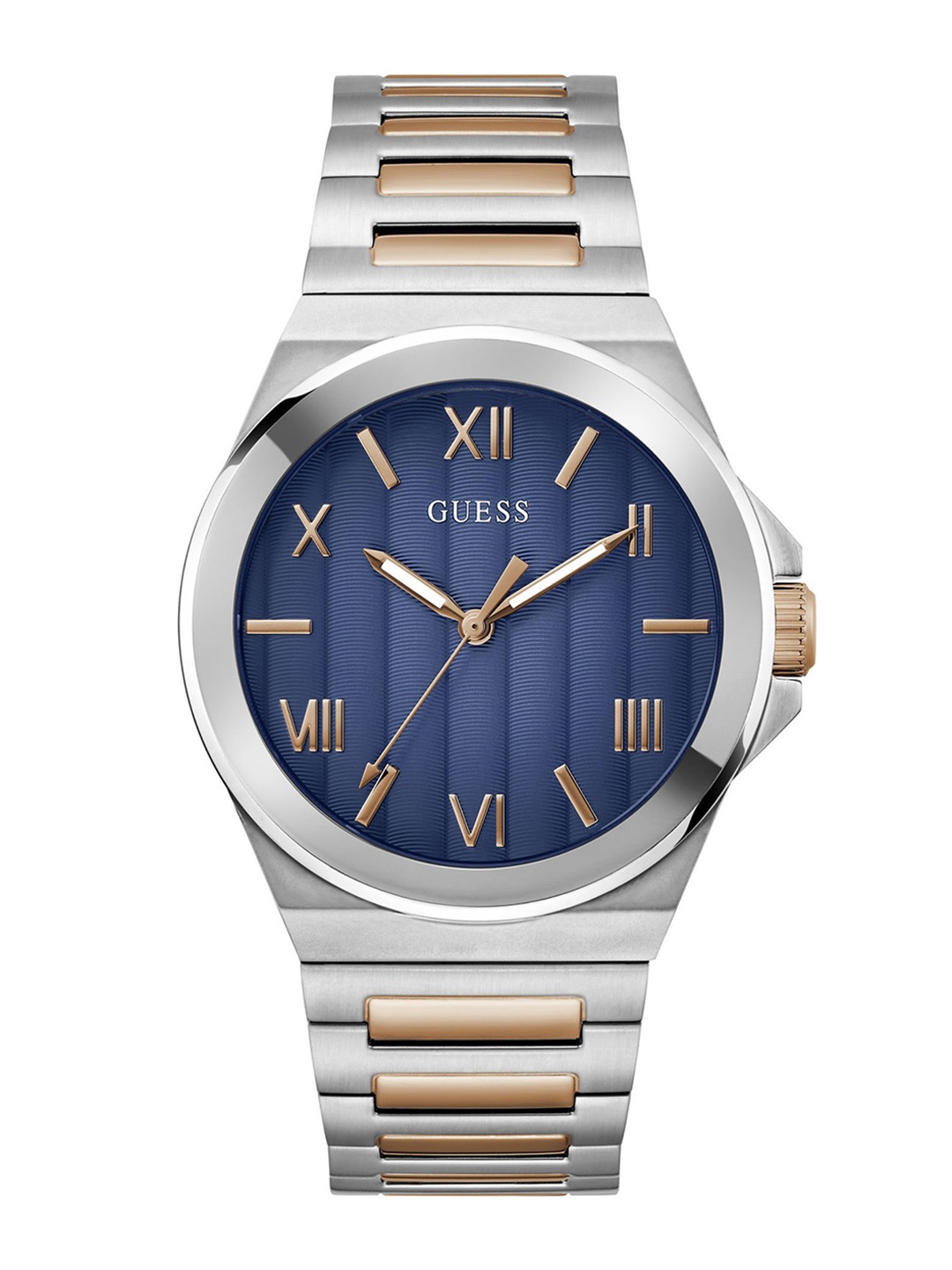 

GUESS Men Dial & Stainless Steel Bracelet Style Straps Analogue Watch GW0789G4, Blue