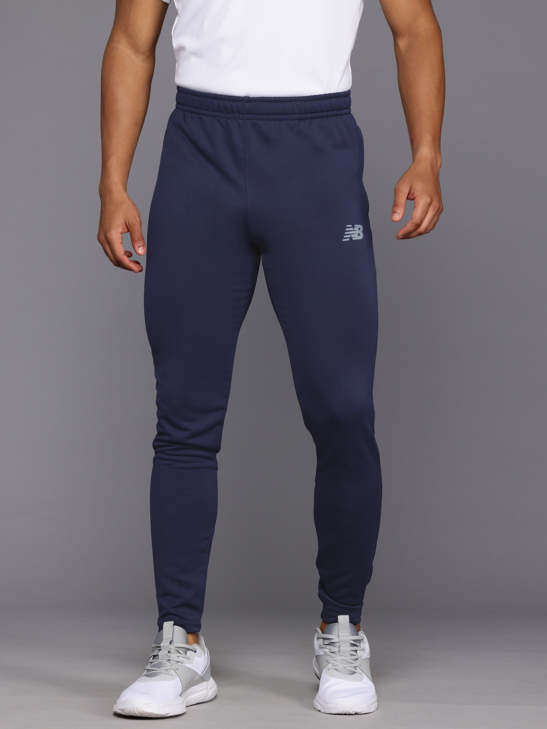 

New Balance Men Moisture-Wicking Running Joggers, Navy blue