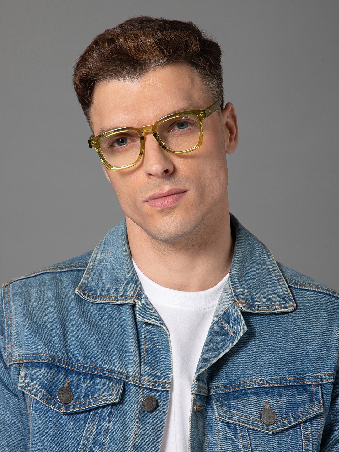 

IDOR Unisex Square Sunglasses IDOR-98097-C10-1, Transparent