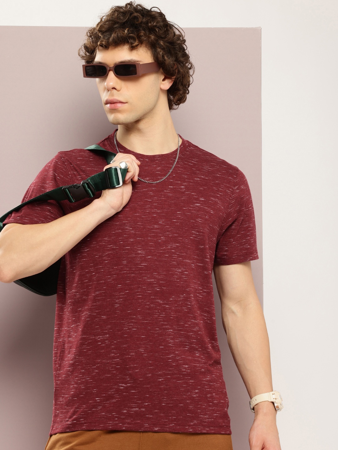 

Kook N Keech Men Printed T-shirt, Maroon