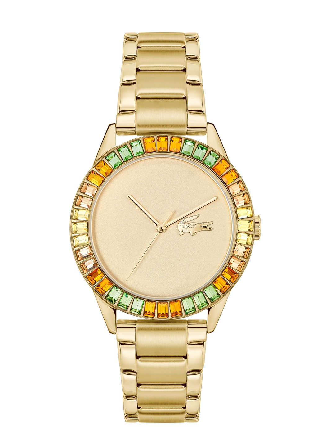 

Lacoste Women Ladycroc Bracelet Style Analogue Watch 2001410, Gold