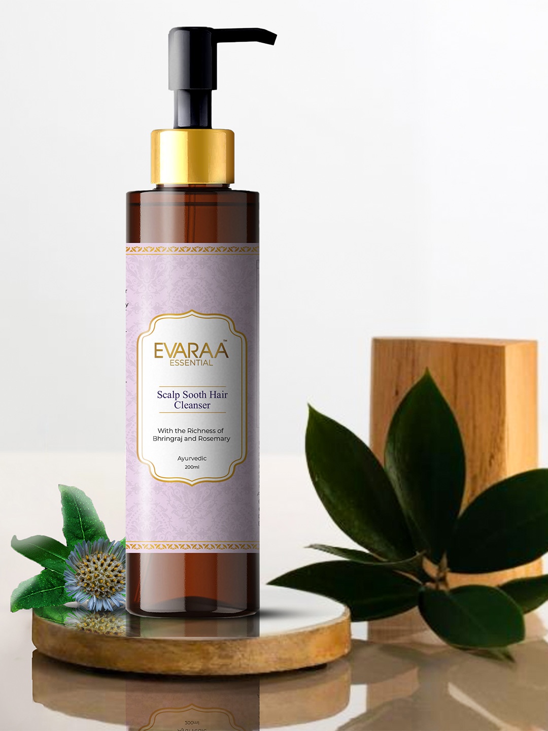 

EVARAA ESSENTIAL Scalp Sooth Hair Cleanser-200ml, Purple