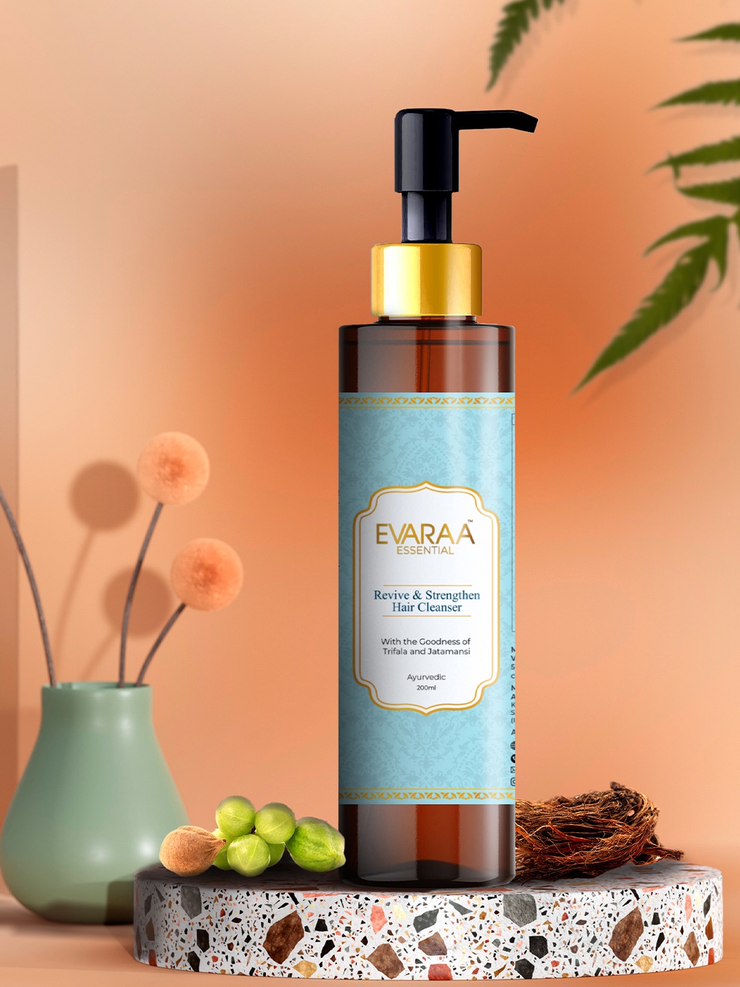 

EVARAA ESSENTIAL Revive & Strengthen Hair Cleanser-200ml, White