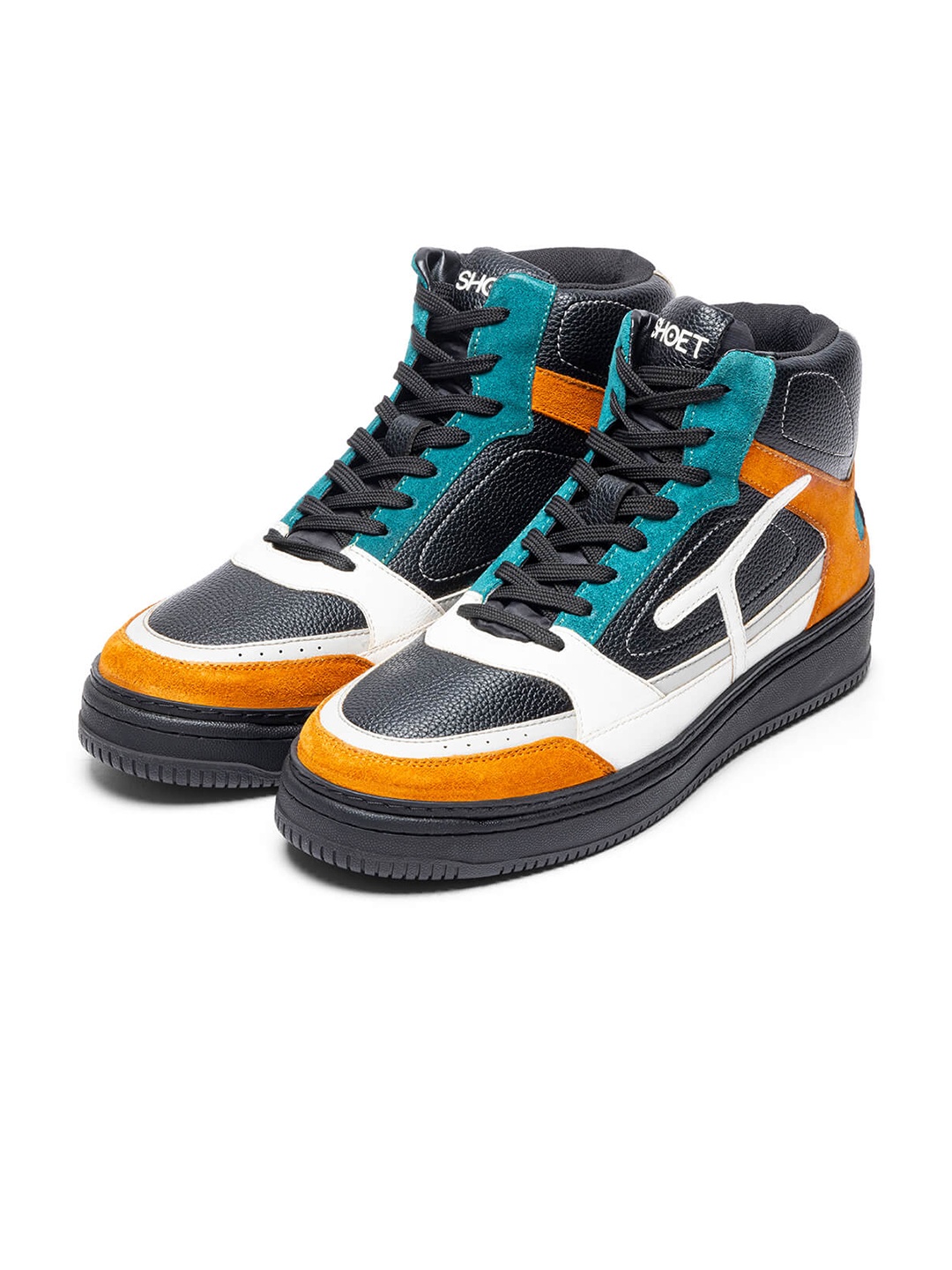 

SHOET Unisex High-Top Sneakers, White