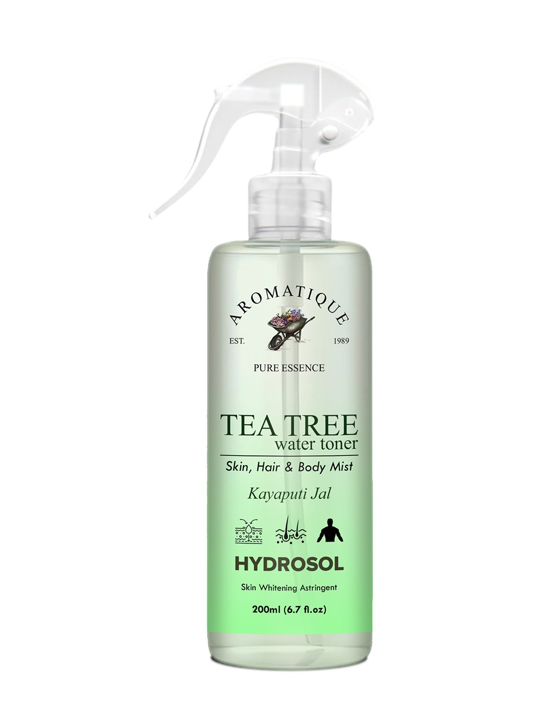 

AROMATIQUE Natural Tea Tree Water Toner For Skin Whitening-200ml, Grey