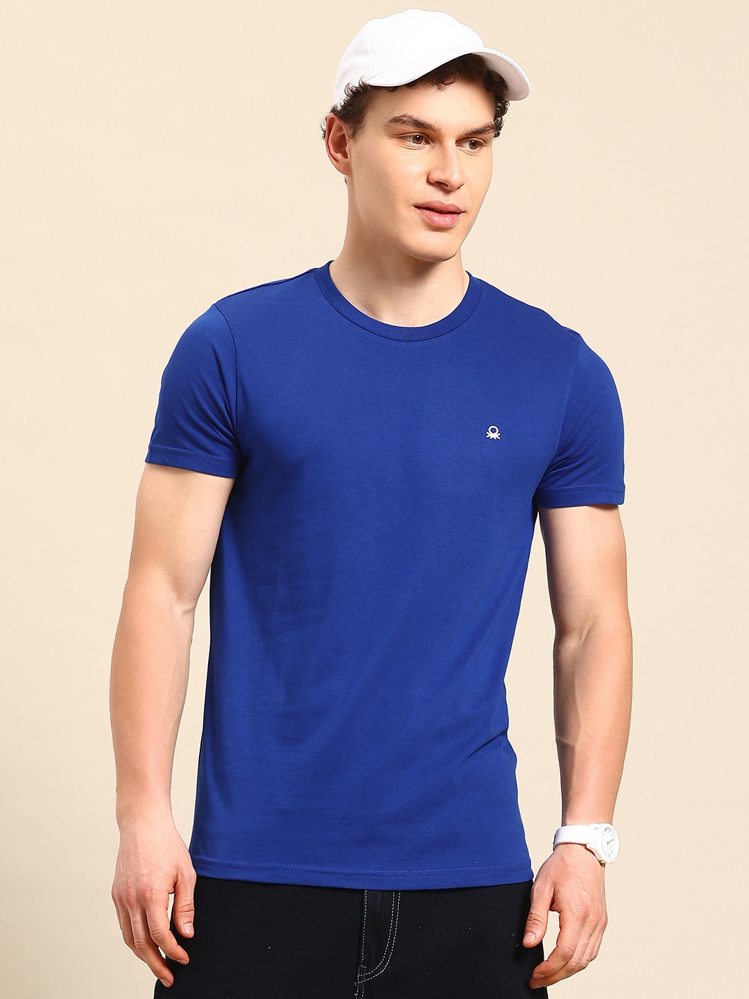 United Colors of Benetton Men T-shirt, Blue