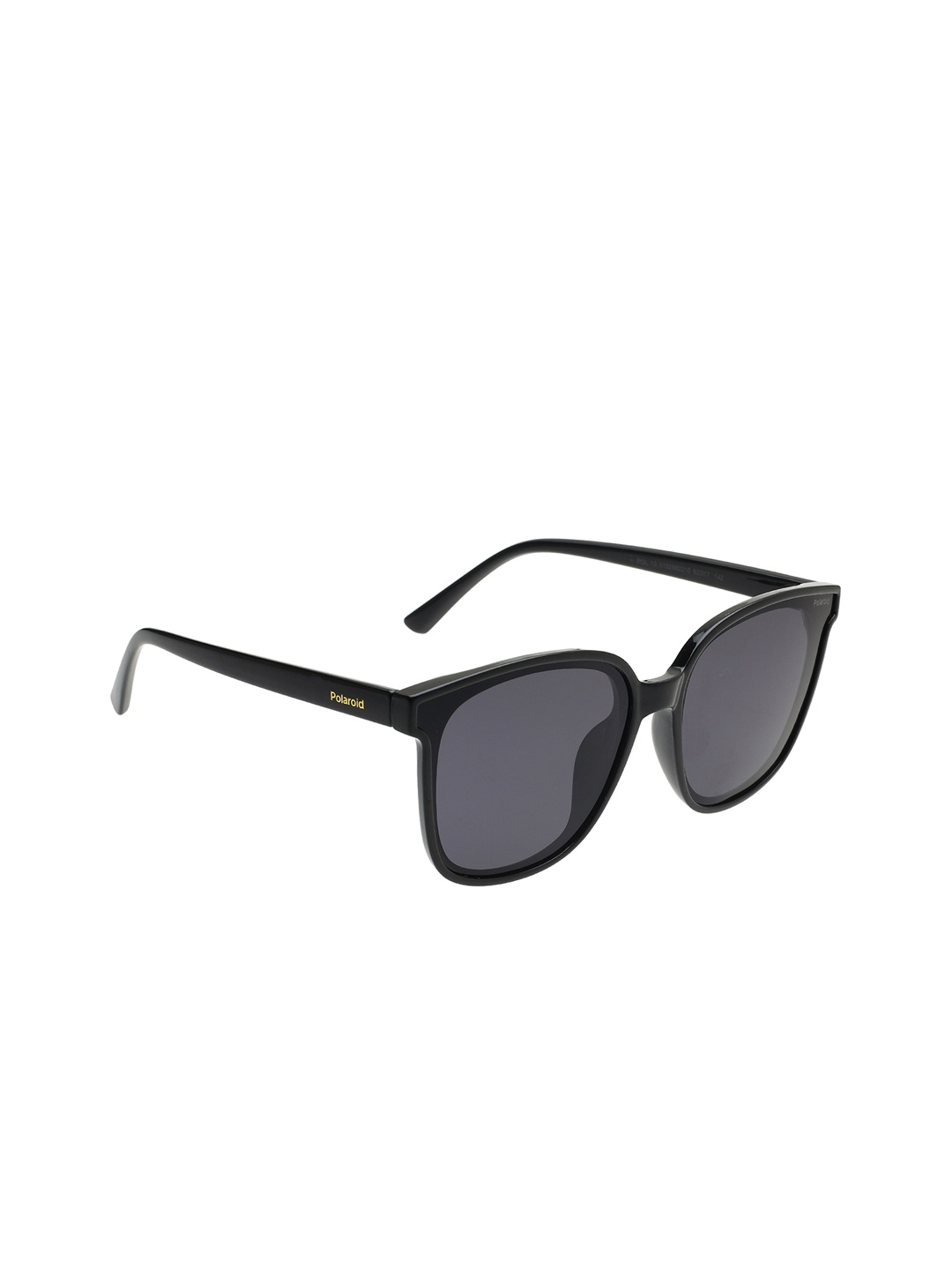 

Polaroid Women Square Sunglasses with Polarised and UV Lens- POL 13 M BLACK/SMOKE