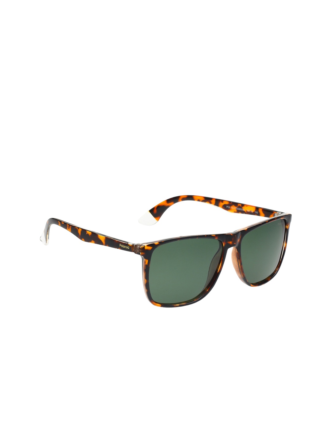 

Polaroid Men Square Sunglasses with Polarised and UV Protected Lens - POL 19 M TORT/GREEN