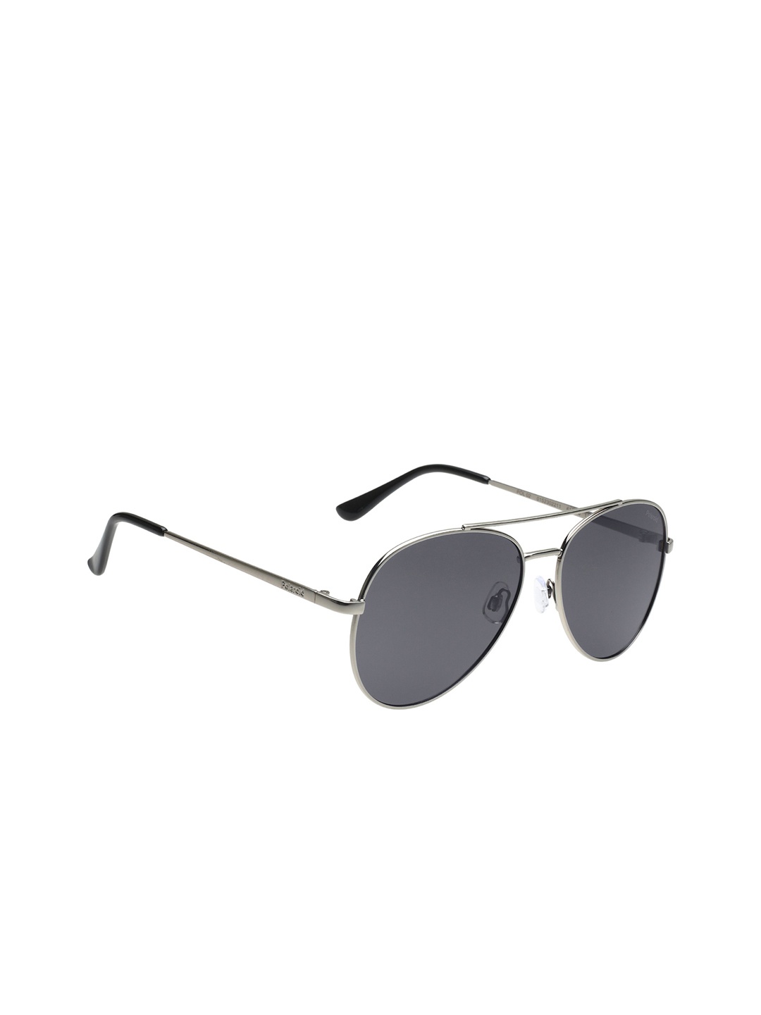 

Polaroid Women Aviator Sunglasses with Polarised and UV Lens- POL 02 W LT GUN/SMOKE, Black