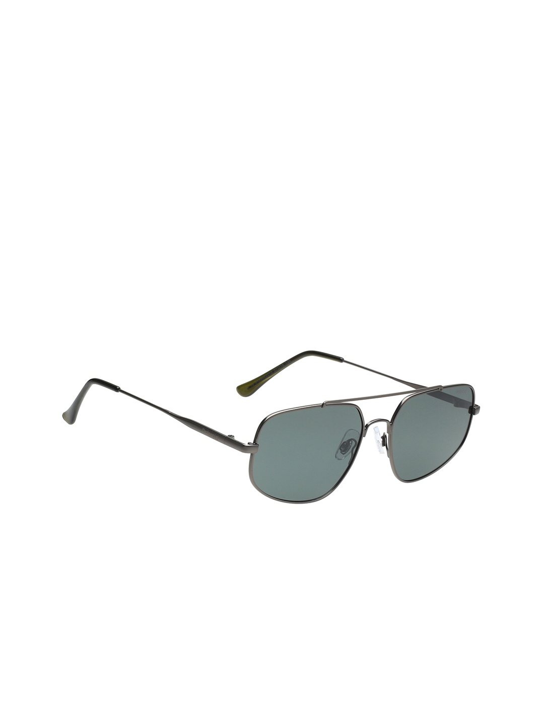 

Polaroid Men Square Sunglasses with Polarised and UV Protected Lens - POL 18 M MT DK, Green