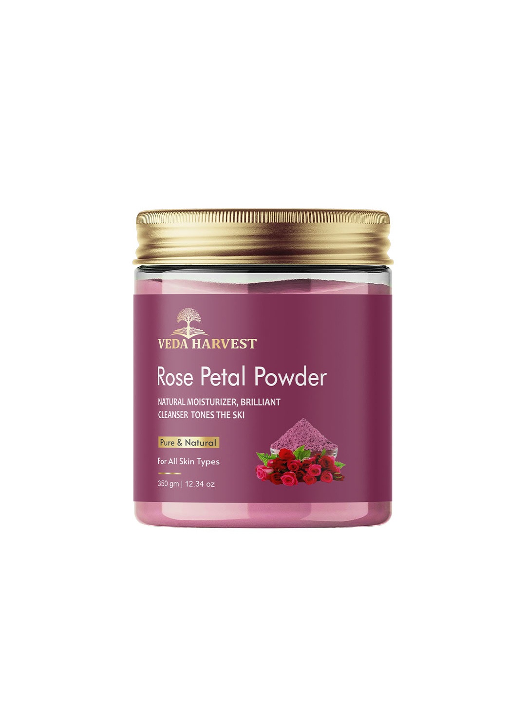 

Veda Harvest Rose Petal Powder For Skin Glow - 250g, Na