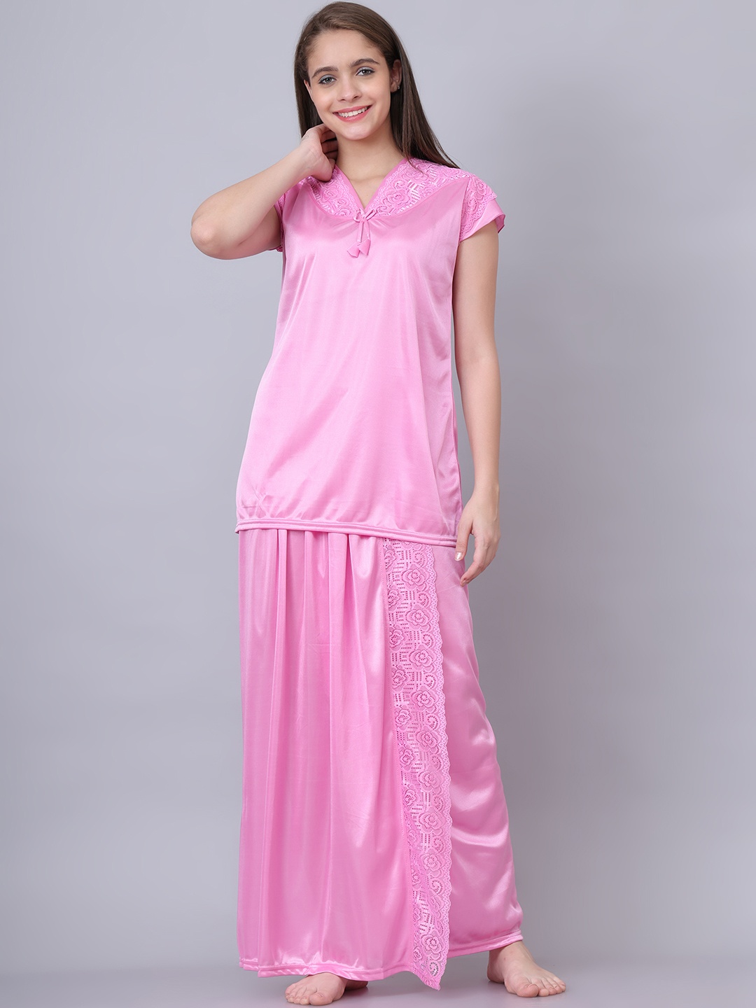 

Aartej Women Night suit, Pink