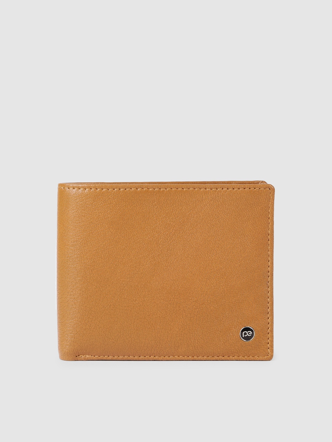 

Peter England Men Leather Two Fold Wallet, Tan