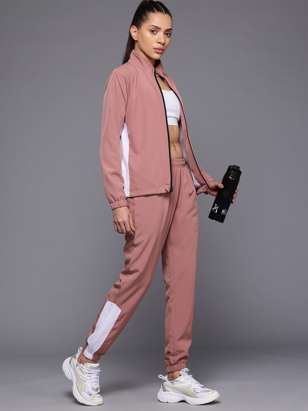 

HRX by Hrithik Roshan Rapid dry Running Tracksuits, Rose