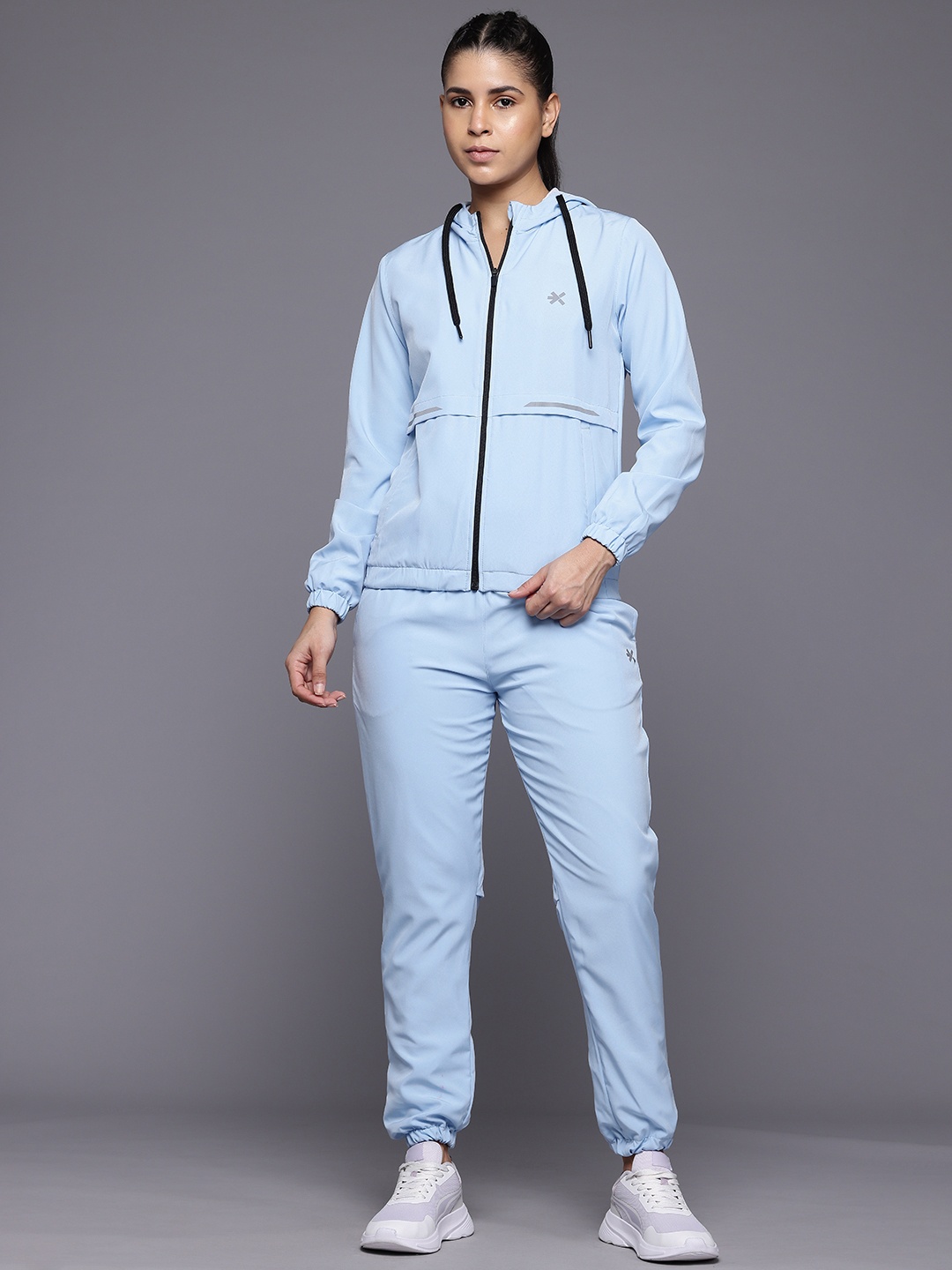 

HRX by Hrithik Roshan Hooded Running Tracksuit, Blue