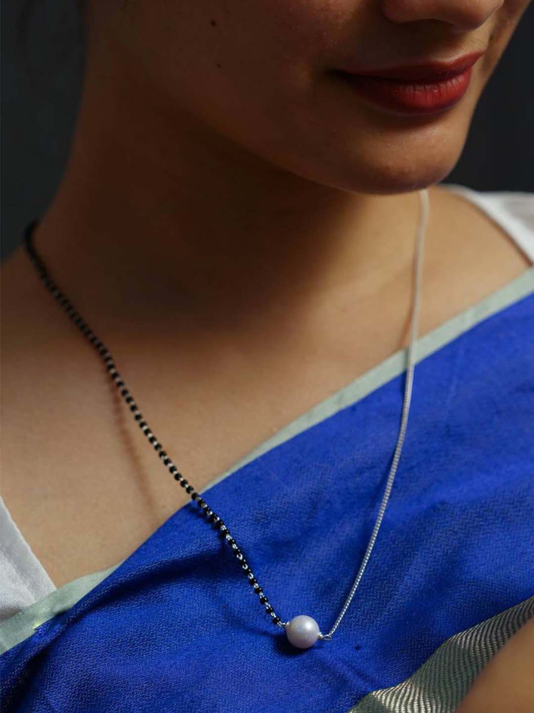 

House of Aadyaa 925 sterling Silver Mangalsutra