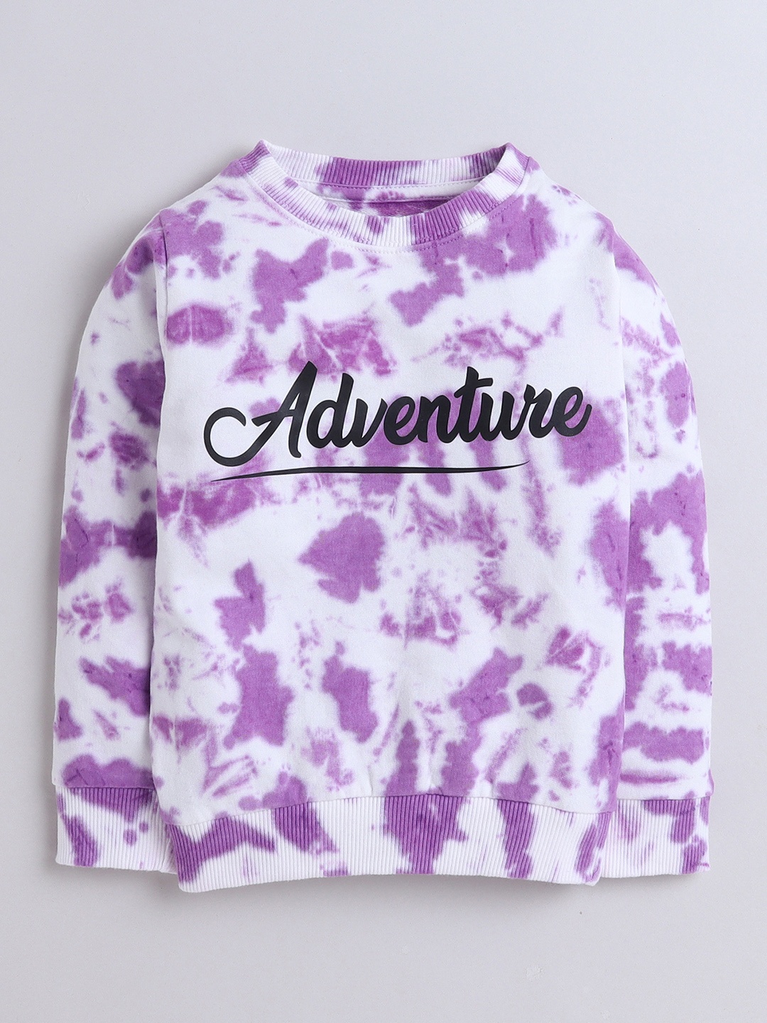 

3PIN Girls Graphic Printed Pure Cotton Sweatshirt, Purple