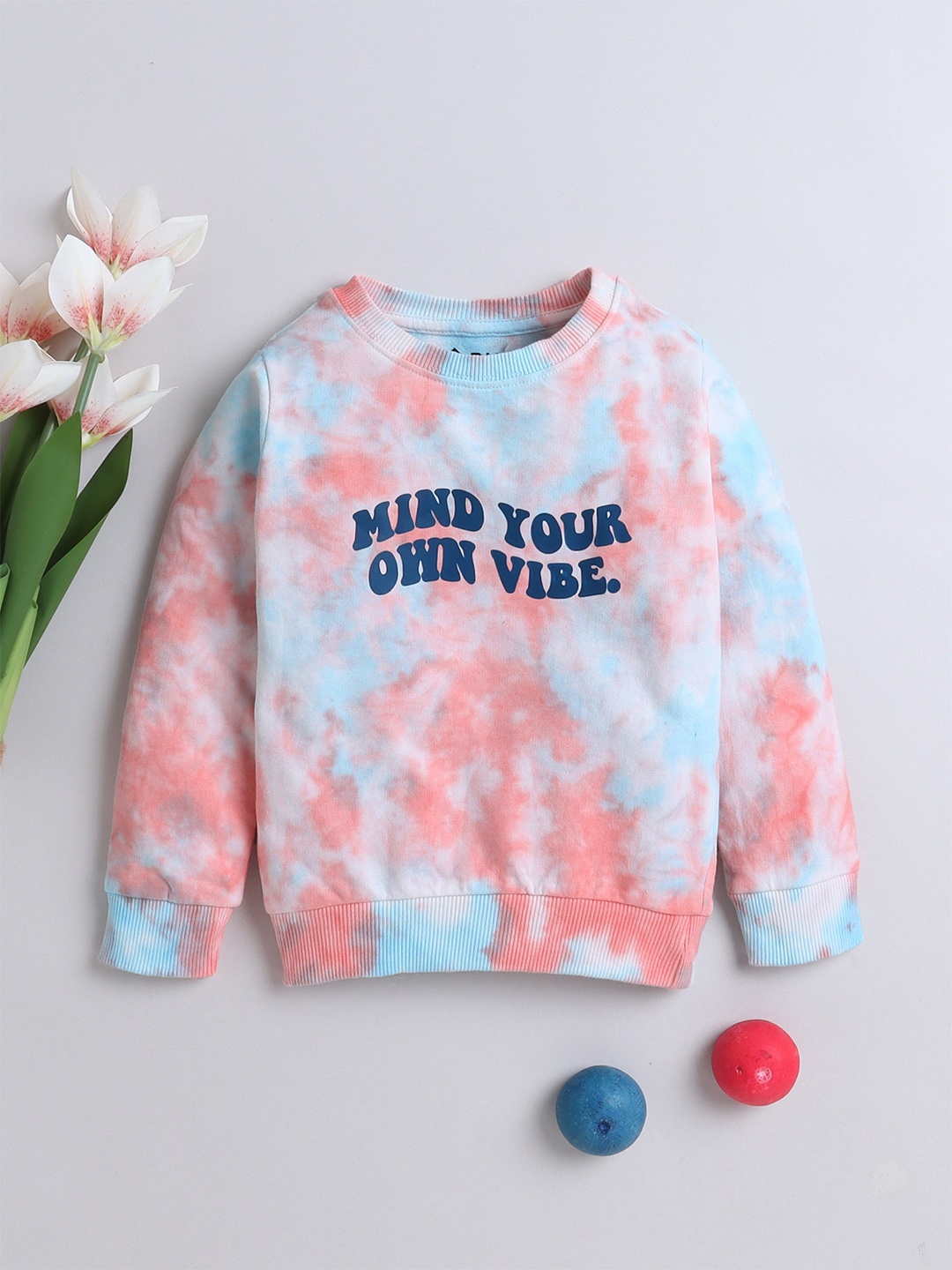 

3PIN Girls Typographic Printed Cotton Sweatshirt, White