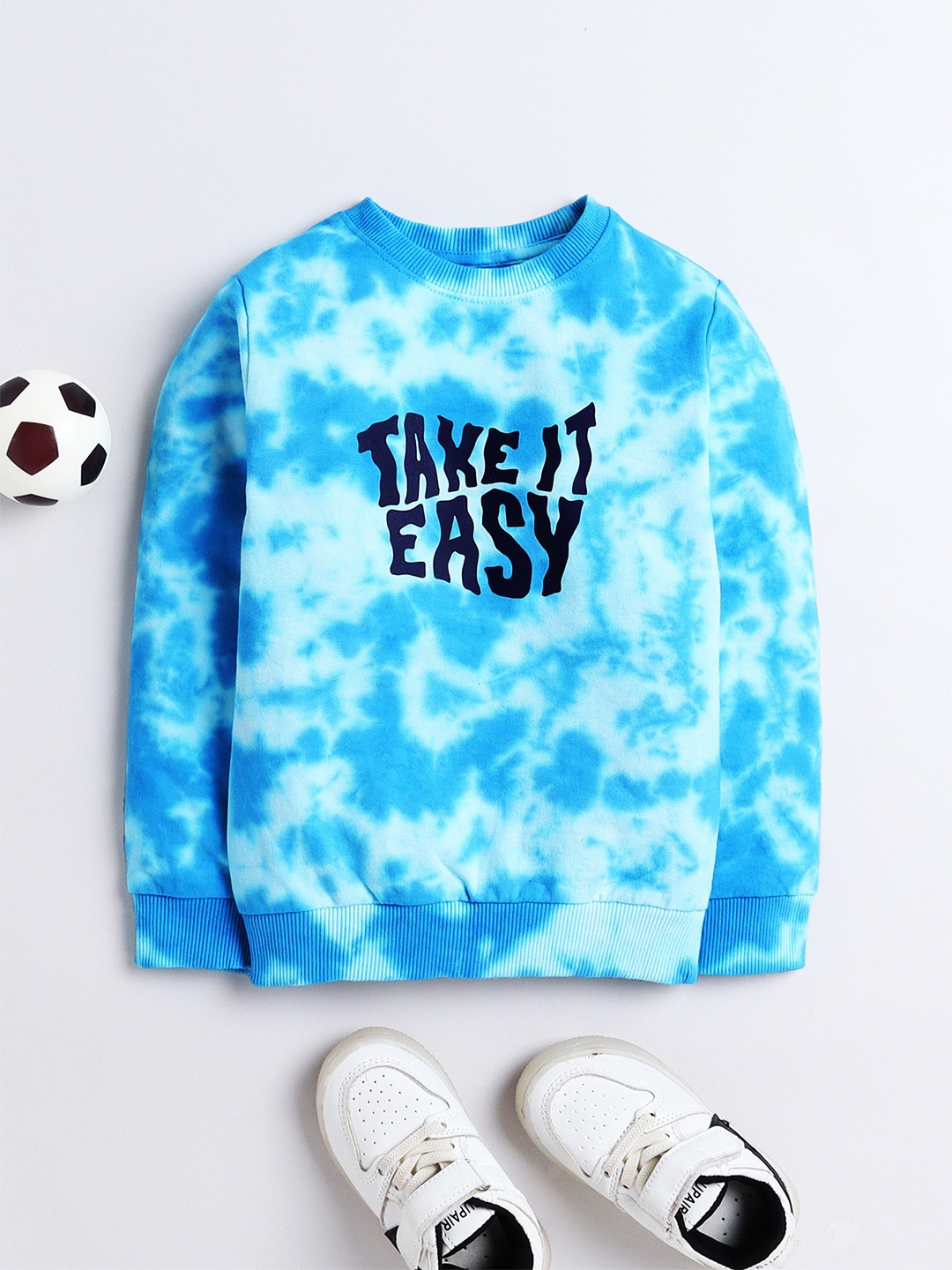 

3PIN Boys Graphic Printed Pure Cotton Sweatshirt, Blue