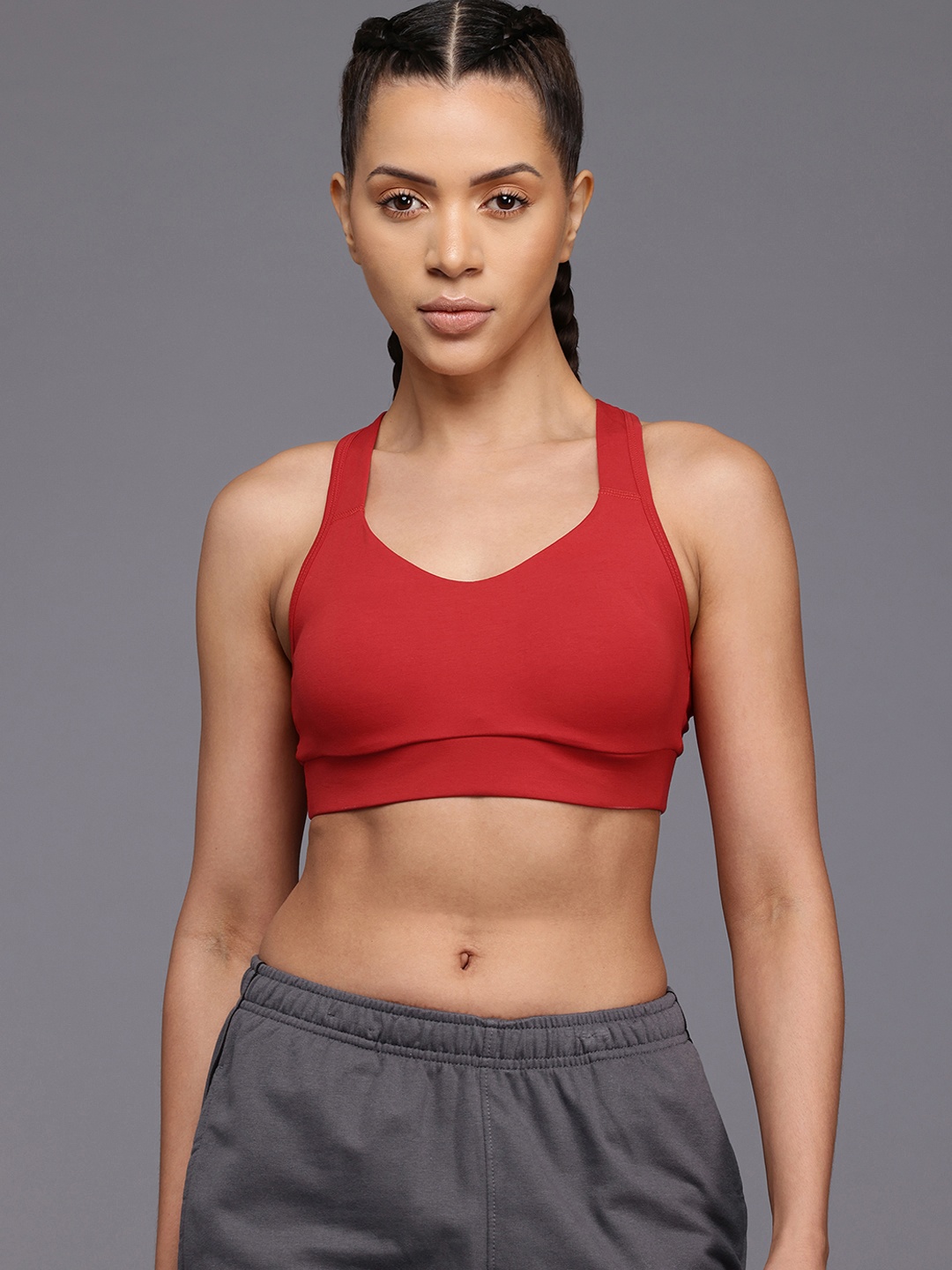 

HRX by Hrithik Roshan Medium Coverage Lightly Padded Lifestyle Bra, Red