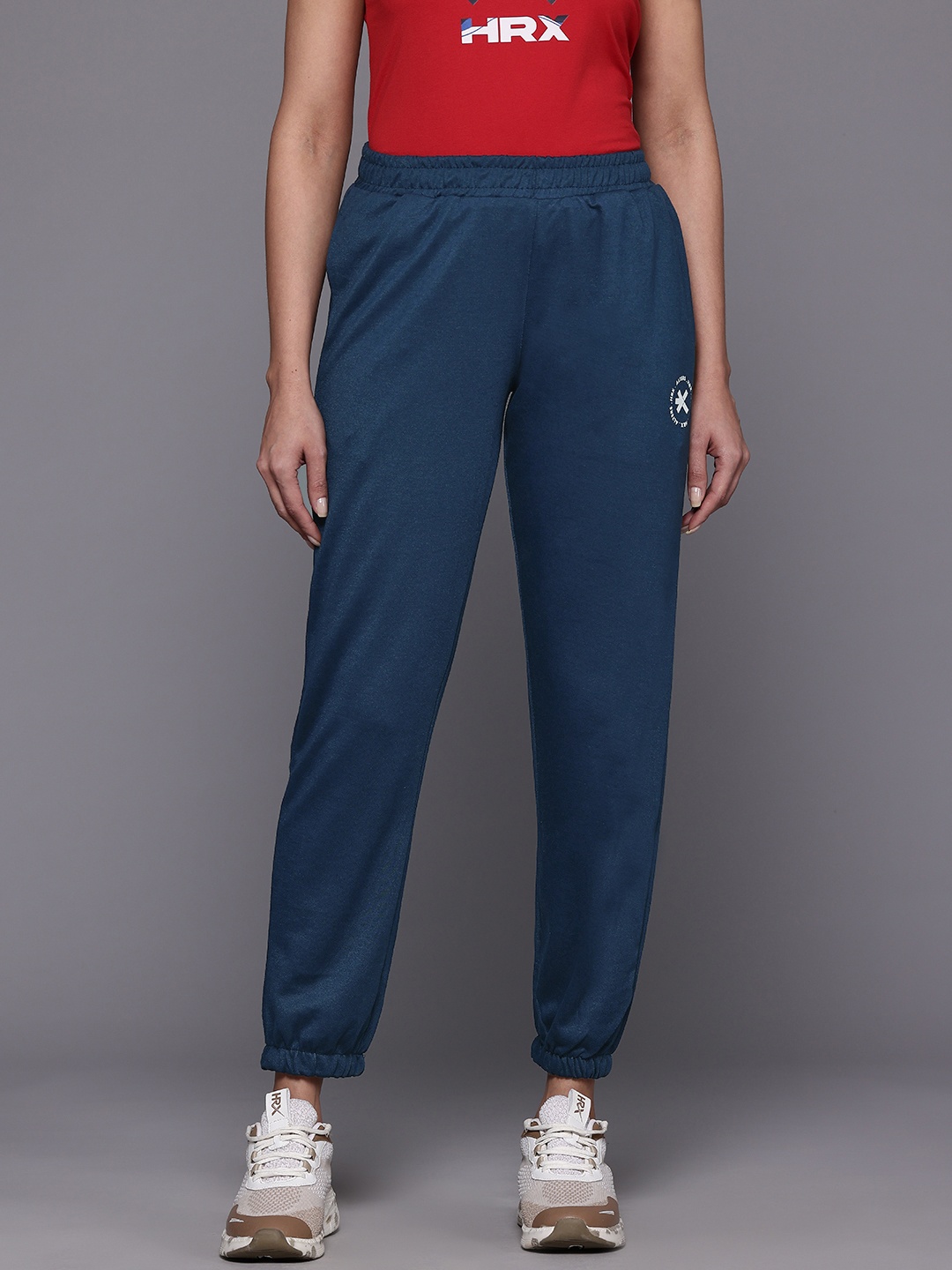 HRX by Hrithik Roshan Women Lifestyle Joggers, Navy blue