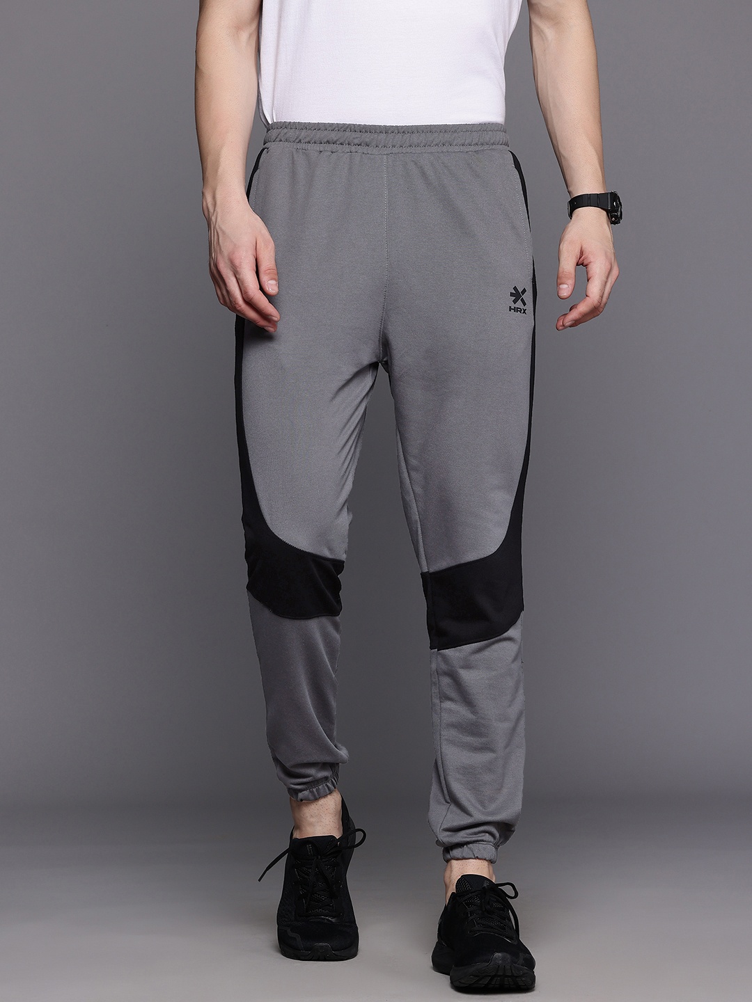 

HRX by Hrithik Roshan Men Colourblocked Lifestyle Joggers, Grey