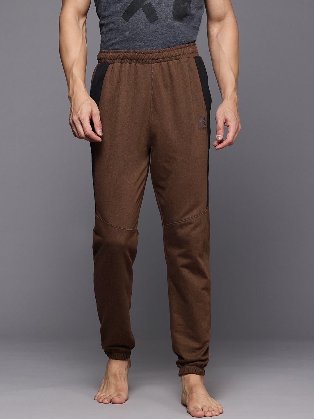 

HRX by Hrithik Roshan Men Yoga Joggers, Brown