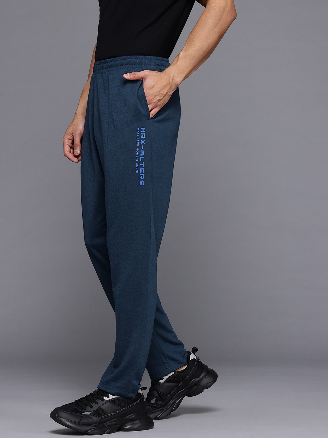 

HRX by Hrithik Roshan Men Lifestyle Track Pants, Navy blue