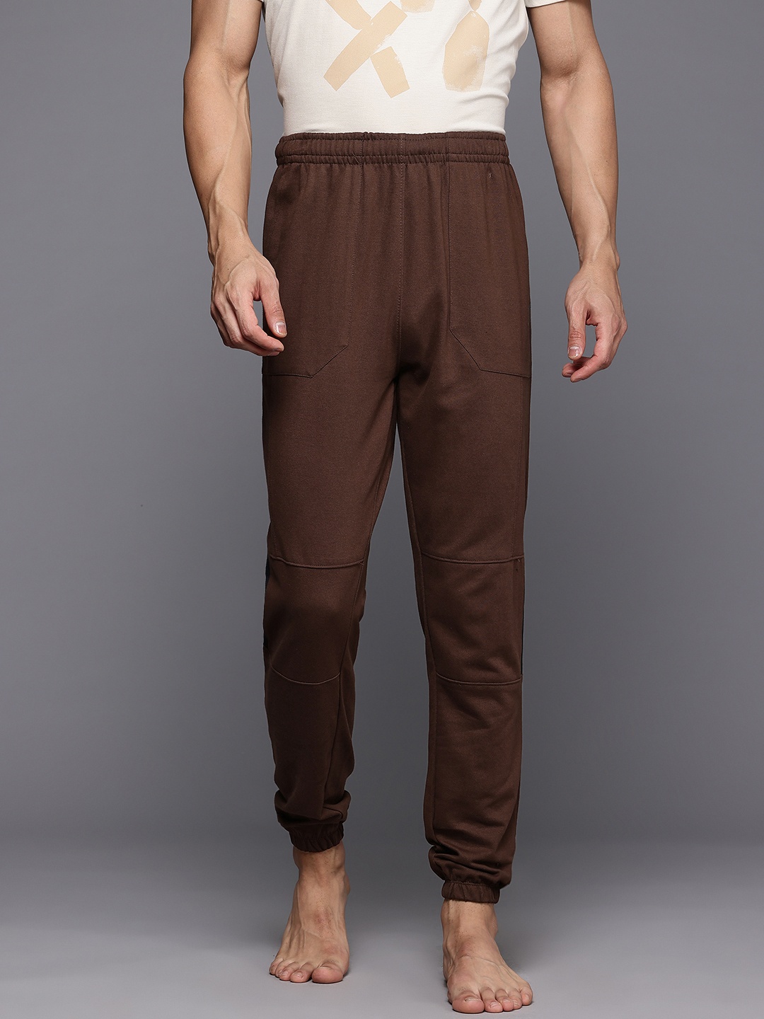 

HRX by Hrithik Roshan Men Yoga Joggers, Brown
