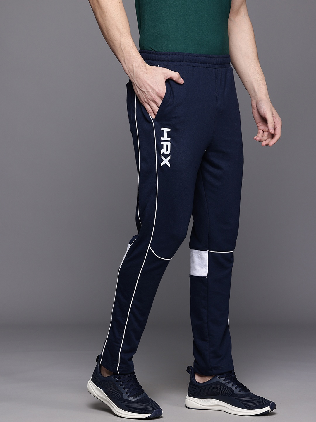 

HRX by Hrithik Roshan Men Lifestyle Track Pants, Navy blue