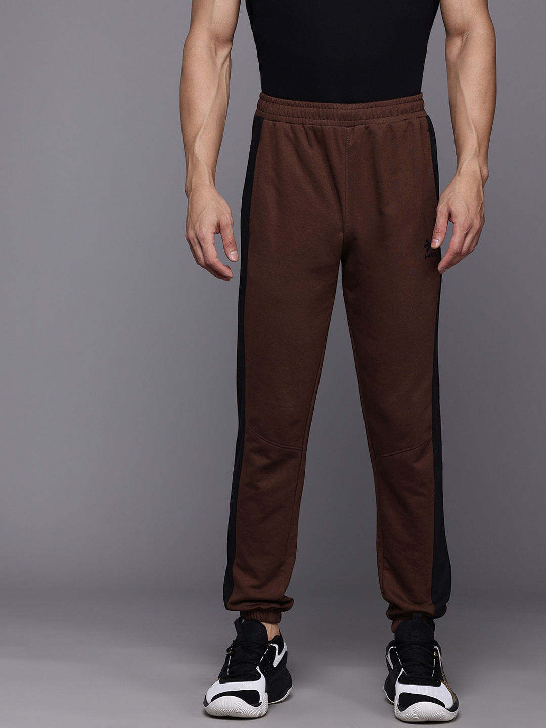 

HRX by Hrithik Roshan Men Mid-Rise Regular Fit Lifestyle Joggers, Brown