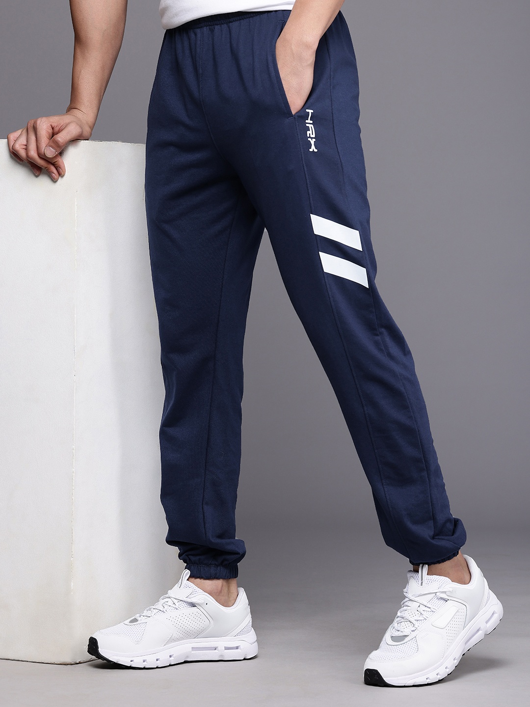 

HRX by Hrithik Roshan Men Lifestyle Joggers, Navy blue