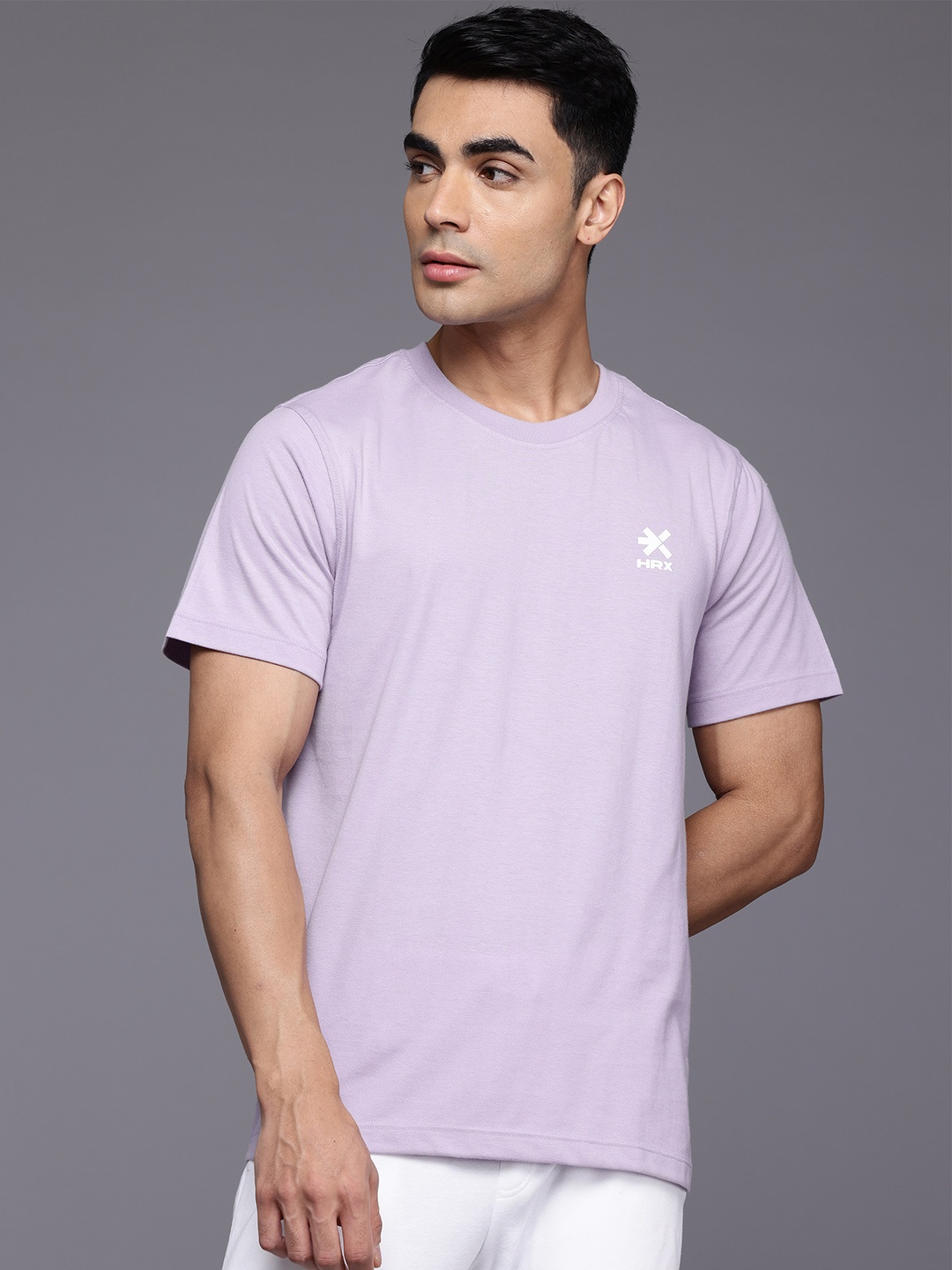 

HRX by Hrithik Roshan Typography Print Lifestyle T-shirt, Lavender