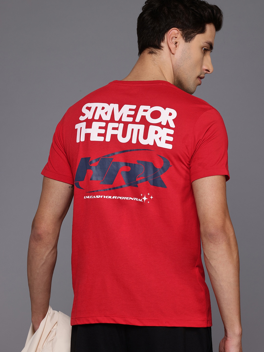 

HRX by Hrithik Roshan Lifestyle Typography Print T-shirt, Red