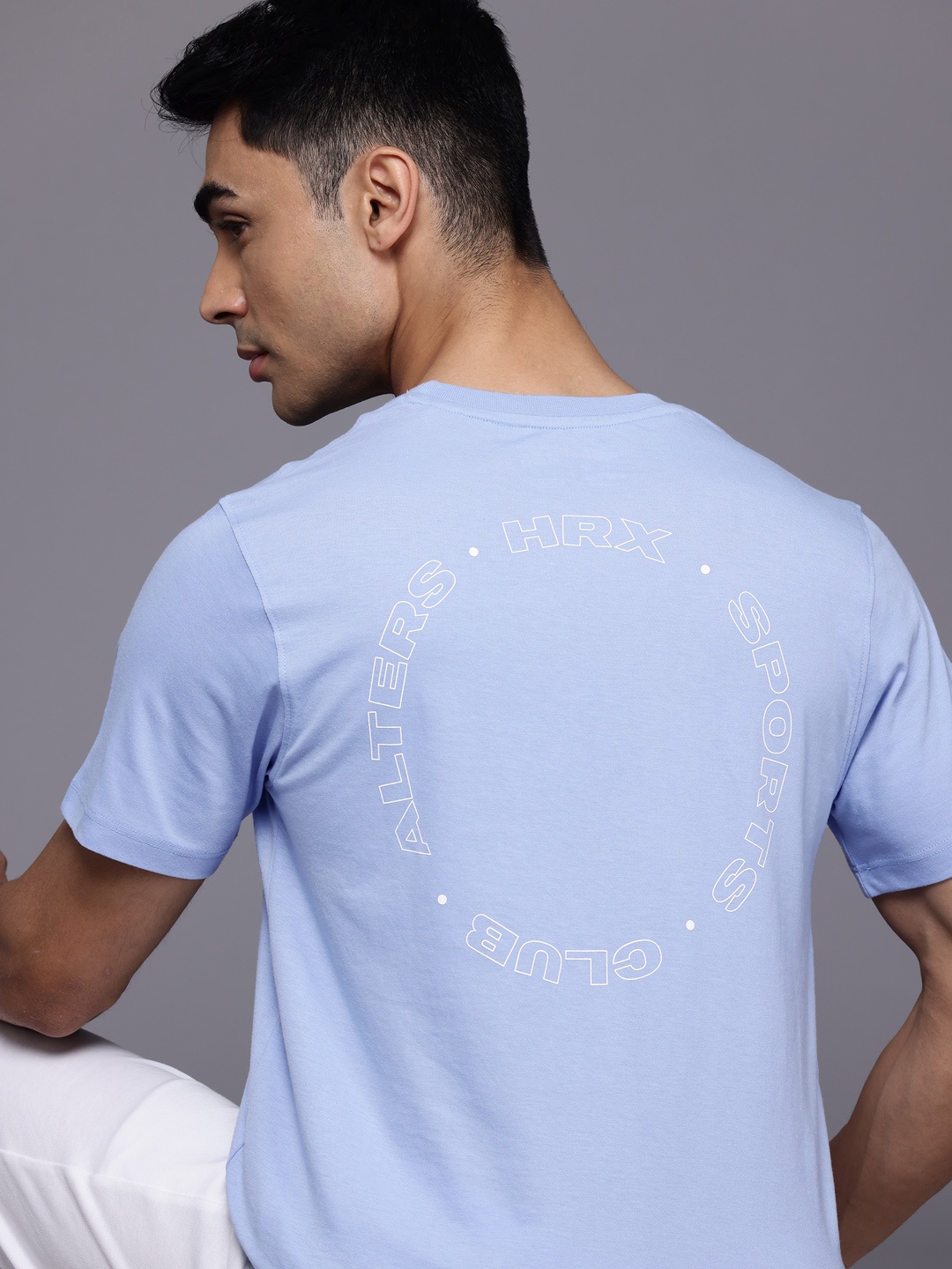 

HRX by Hrithik Roshan Typography Printed Lifestyle T-shirt, Blue