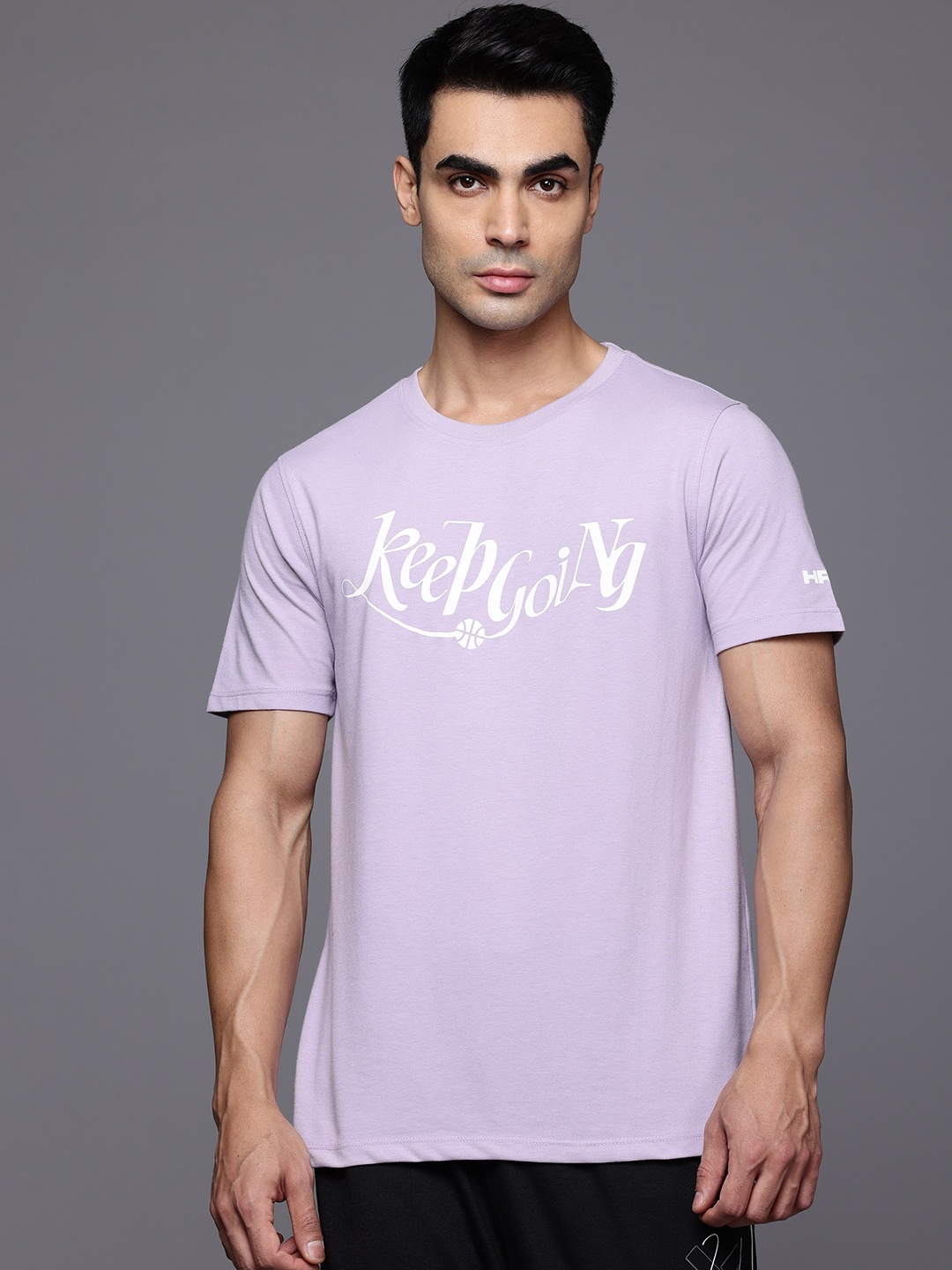 

HRX by Hrithik Roshan Lifestyle Typography Print T-shirt, Lavender
