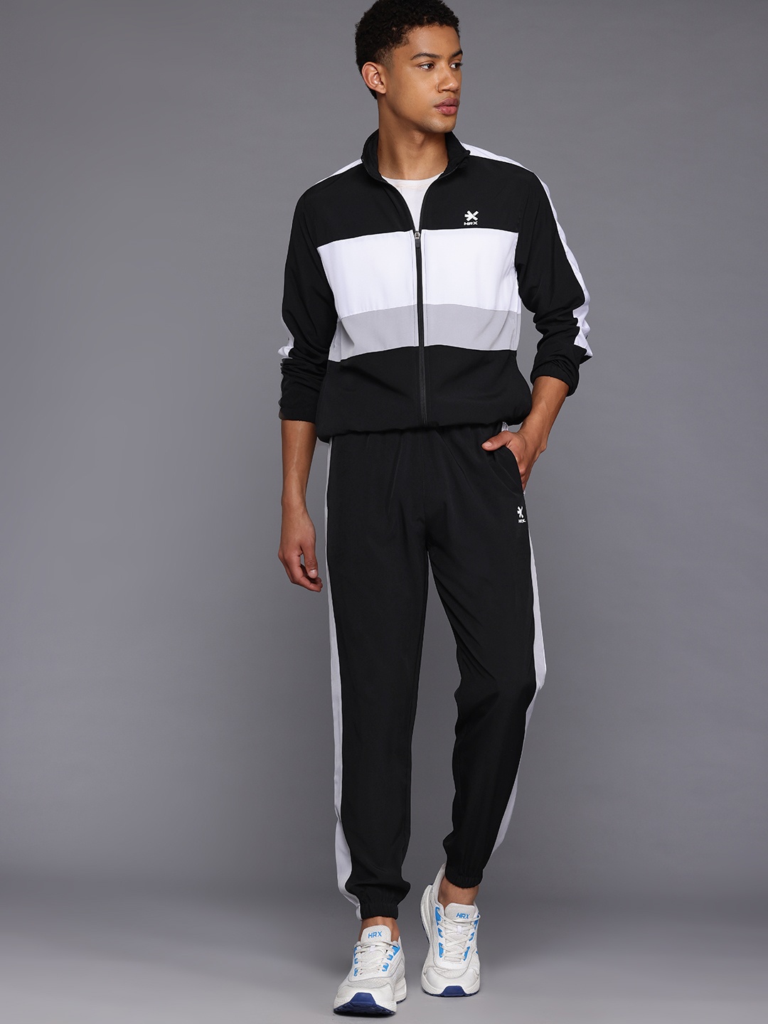 

HRX by Hrithik Roshan Men Rapid-Dry Lifestyle Tracksuit, Black